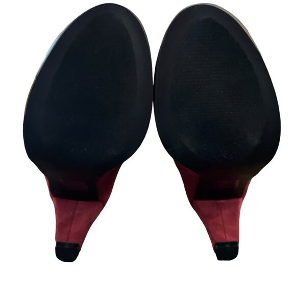 Journee Collection Sanzi Low Cut Ankle Booties Wine NEW Size 8 - Picture 8 of 9